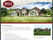 Tablet Screenshot of doyle-homes.com